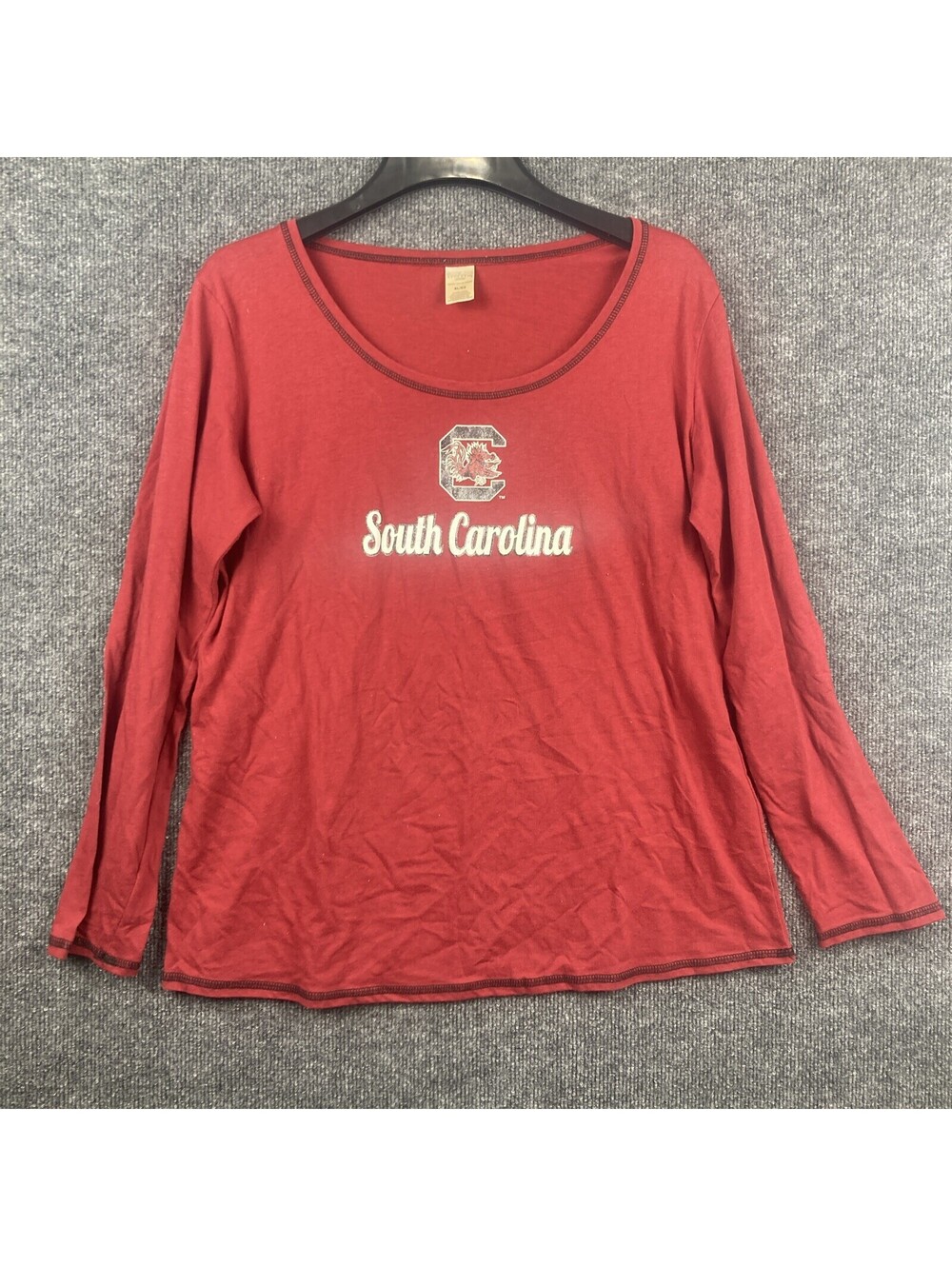 Sideline Apparel Womens XL South Carolina Gamecocks Red Long Sleeve Shirt